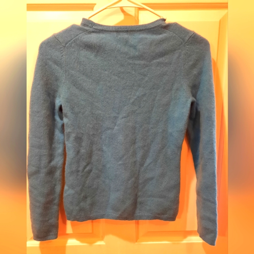 Charter Club Sweater Womans Small Blue Cashmere Luxury Business Casual Classic - Picture 5 of 7